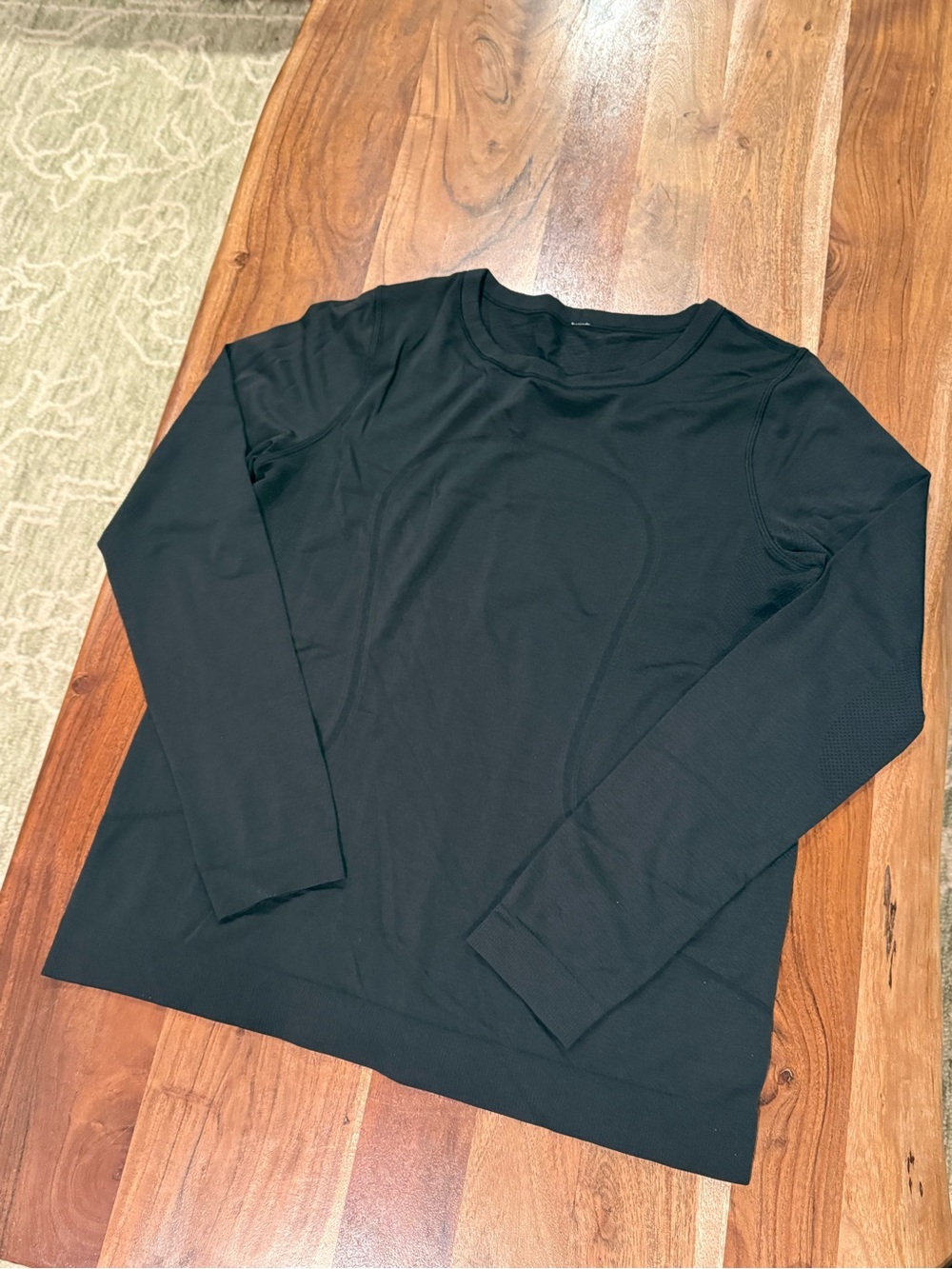 Lululemon Swift Tech Long Sleeve Black Top Size 8/10